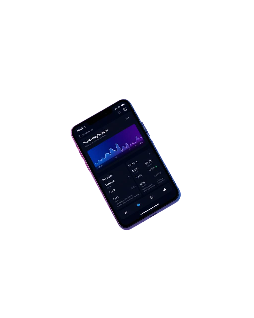 Mockup de la app TECNOP mostrando dashboard financiero